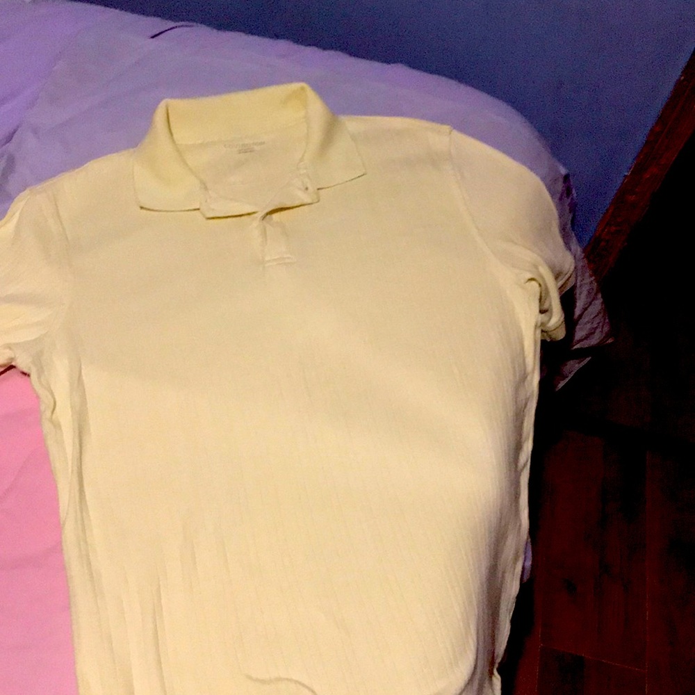 Mens light yellow Polo